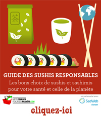 Consulter le guide des sushis responsables