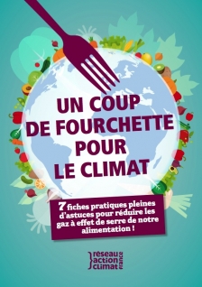 Brochure "Un coup de fourchette pour le climat"