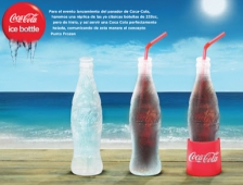 Coca-Cola lance une bouteille biodégradable... faite de glace !
