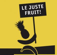 La banane et l’ananas partent en campagne pour le Juste Fruit