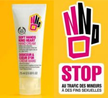 The Body Shop en campagne contre le trafic d\'êtres humains