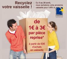 Vaisselle cassée, changée… ou recyclée !