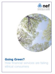 Etude "Financial services : going green ?"